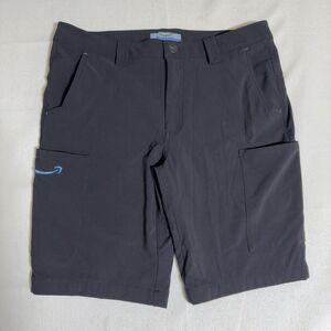 Amazon Luly Yang Shorts Mens M Black Cargo 10" Inseam Stretch Workwear 32-34